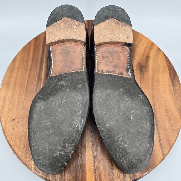 Church's Loafers Men's 10.5 US 9.5 UK C Burgundy Leather Buckle Cap Toe Shoes - Picture 11 of 11